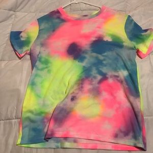 Short sleeve tie dye top